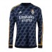 Camiseta Real Madrid David Alaba #4 Segunda Equipación Replica 2023-24 mangas largas